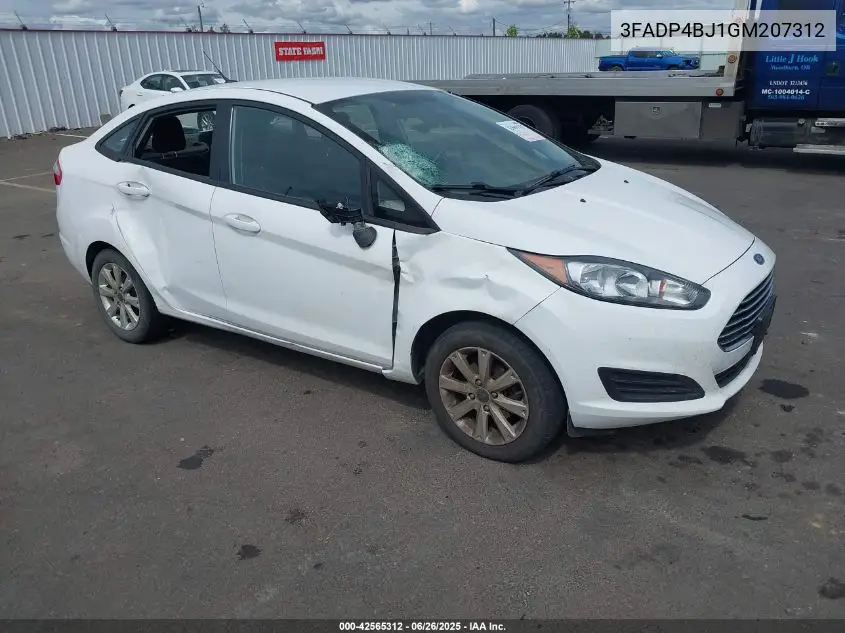 2016 Ford Fiesta Se VIN: 3FADP4BJ1GM207312 Lot: 42565312