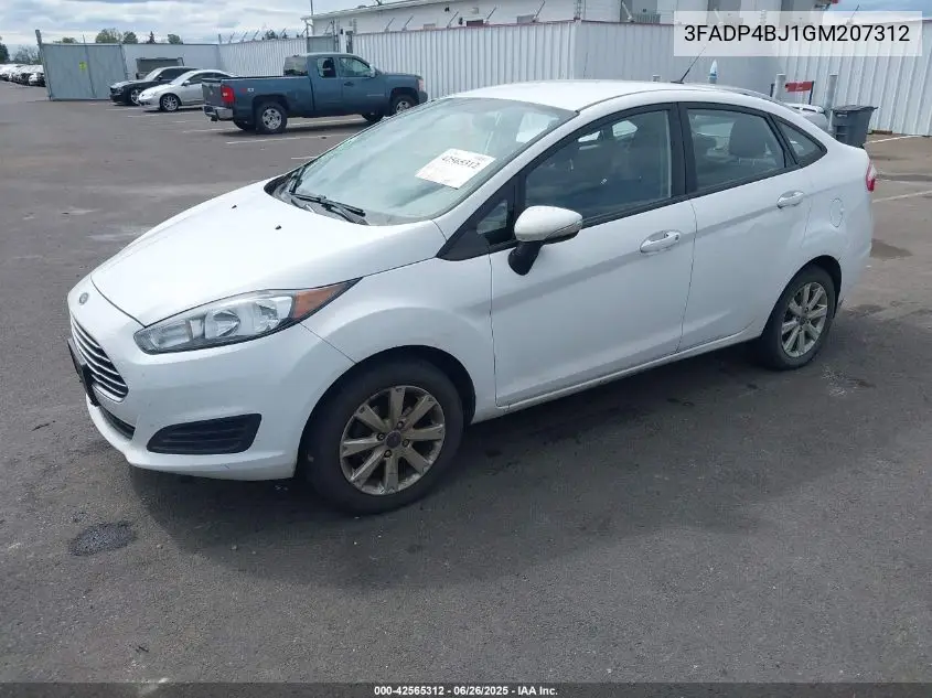 2016 Ford Fiesta Se VIN: 3FADP4BJ1GM207312 Lot: 42565312