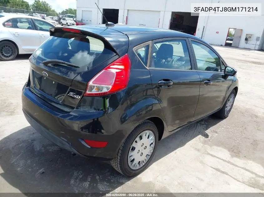 2016 Ford Fiesta S VIN: 3FADP4TJ8GM171214 Lot: 42582098