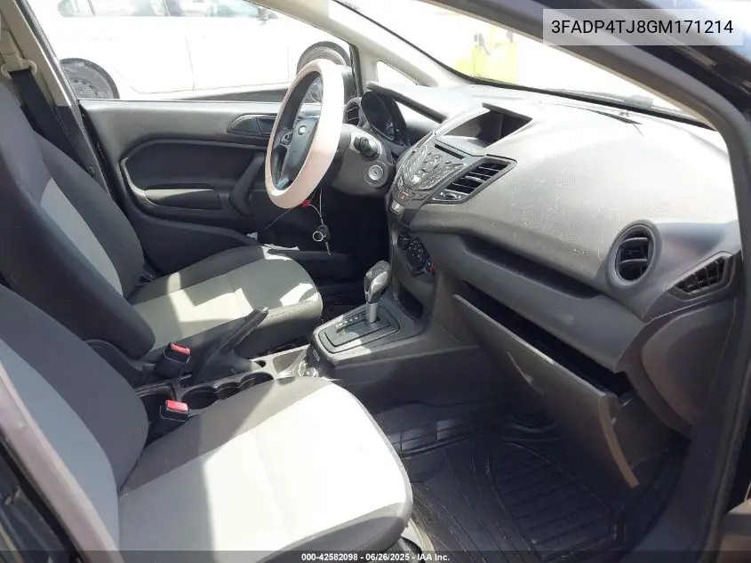 2016 Ford Fiesta S VIN: 3FADP4TJ8GM171214 Lot: 42582098