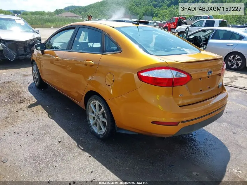 2016 Ford Fiesta Se VIN: 3FADP4BJXGM159227 Lot: 42584039