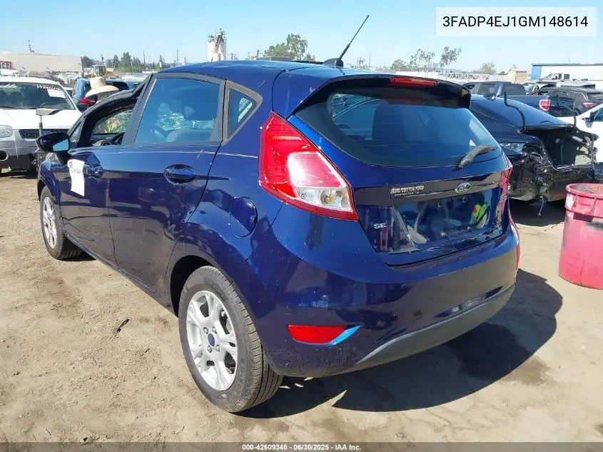 2016 Ford Fiesta Se VIN: 3FADP4EJ1GM148614 Lot: 42609348
