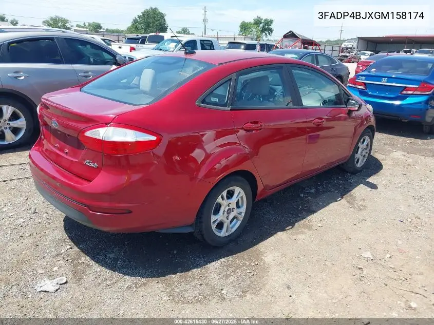 2016 Ford Fiesta Se VIN: 3FADP4BJXGM158174 Lot: 42615430