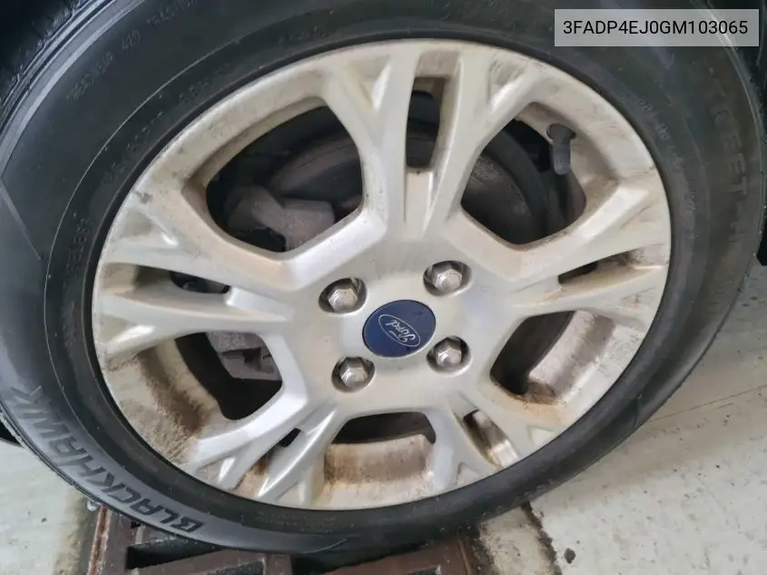 2016 Ford Fiesta Se VIN: 3FADP4EJ0GM103065 Lot: 42621216