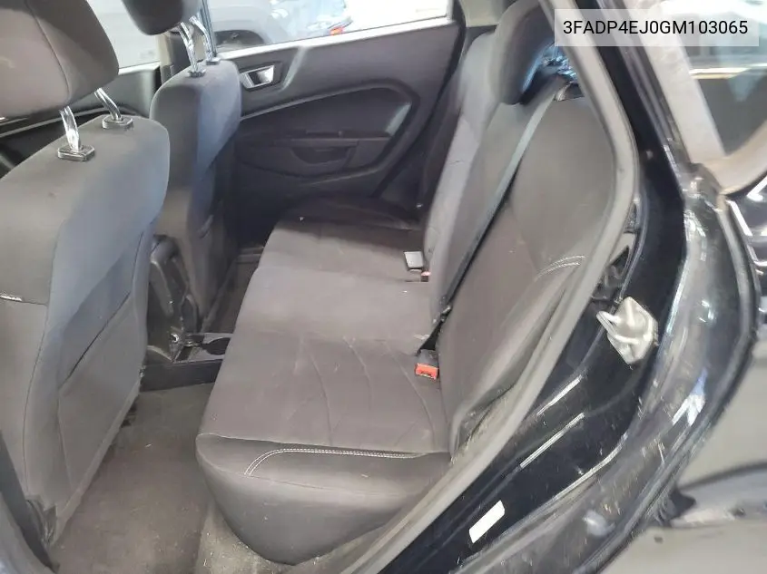 2016 Ford Fiesta Se VIN: 3FADP4EJ0GM103065 Lot: 42621216