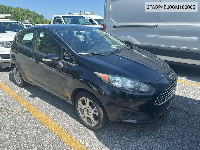 2016 Ford Fiesta Se VIN: 3FADP4EJ0GM103065 Lot: 42621216