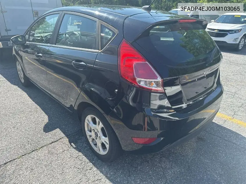 2016 Ford Fiesta Se VIN: 3FADP4EJ0GM103065 Lot: 42621216