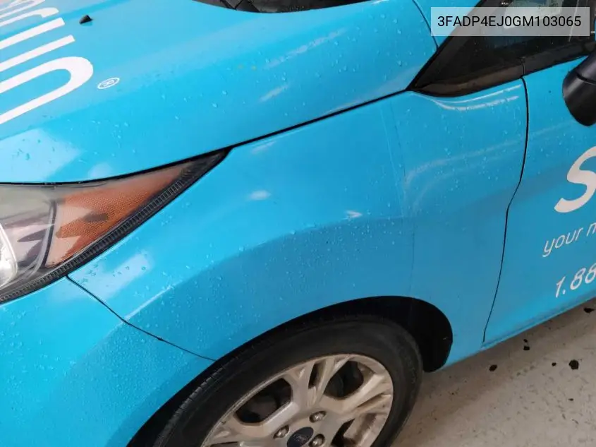 2016 Ford Fiesta Se VIN: 3FADP4EJ0GM103065 Lot: 42621216
