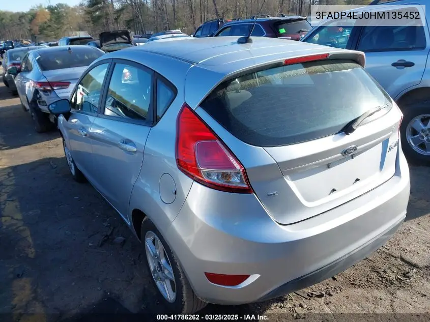 2017 Ford Fiesta Se VIN: 3FADP4EJ0HM135452 Lot: 41786262