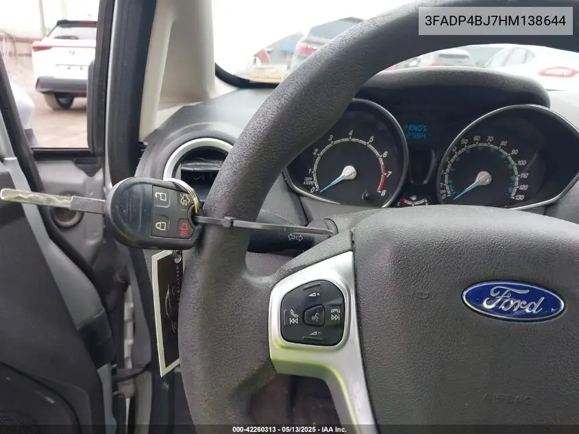 2017 Ford Fiesta Se VIN: 3FADP4BJ7HM138644 Lot: 42260313