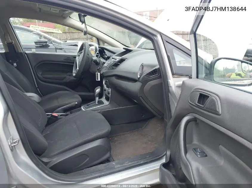 2017 Ford Fiesta Se VIN: 3FADP4BJ7HM138644 Lot: 42260313