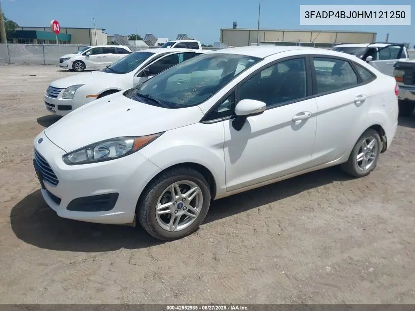 2017 Ford Fiesta Se VIN: 3FADP4BJ0HM121250 Lot: 42552985