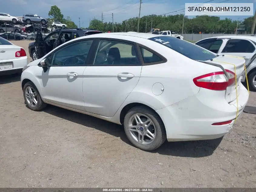 2017 Ford Fiesta Se VIN: 3FADP4BJ0HM121250 Lot: 42552985