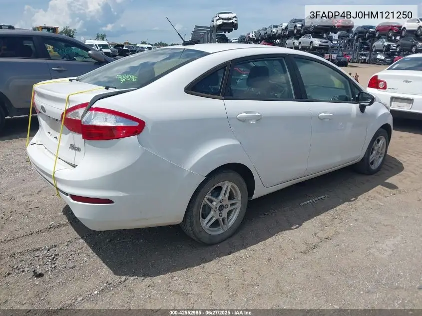 2017 Ford Fiesta Se VIN: 3FADP4BJ0HM121250 Lot: 42552985