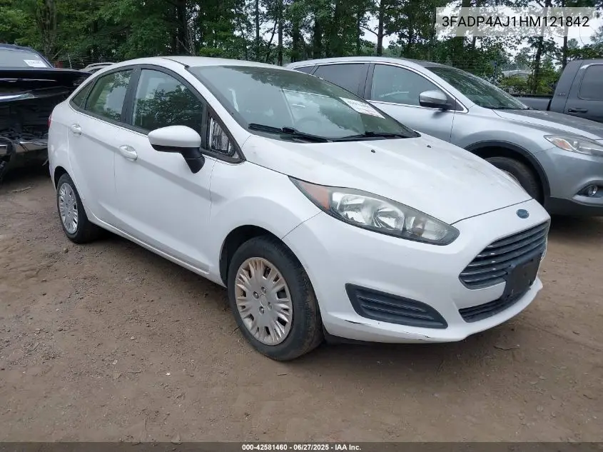 2017 Ford Fiesta S VIN: 3FADP4AJ1HM121842 Lot: 42581460