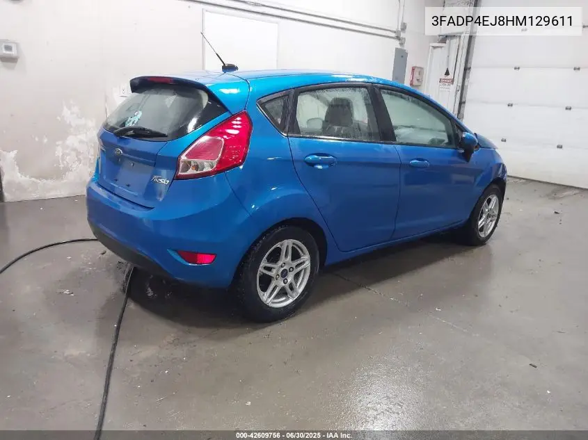 2017 Ford Fiesta Se VIN: 3FADP4EJ8HM129611 Lot: 42609756