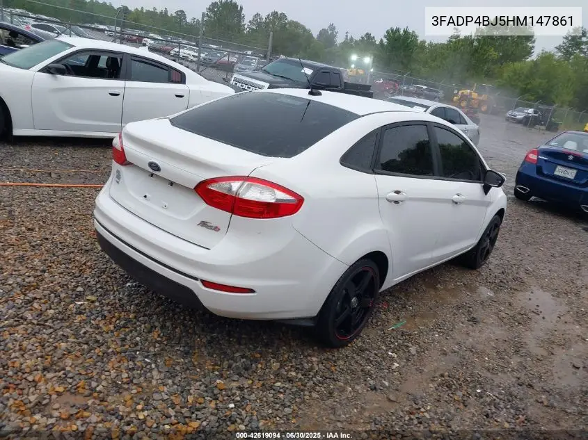 2017 Ford Fiesta Se VIN: 3FADP4BJ5HM147861 Lot: 42619094
