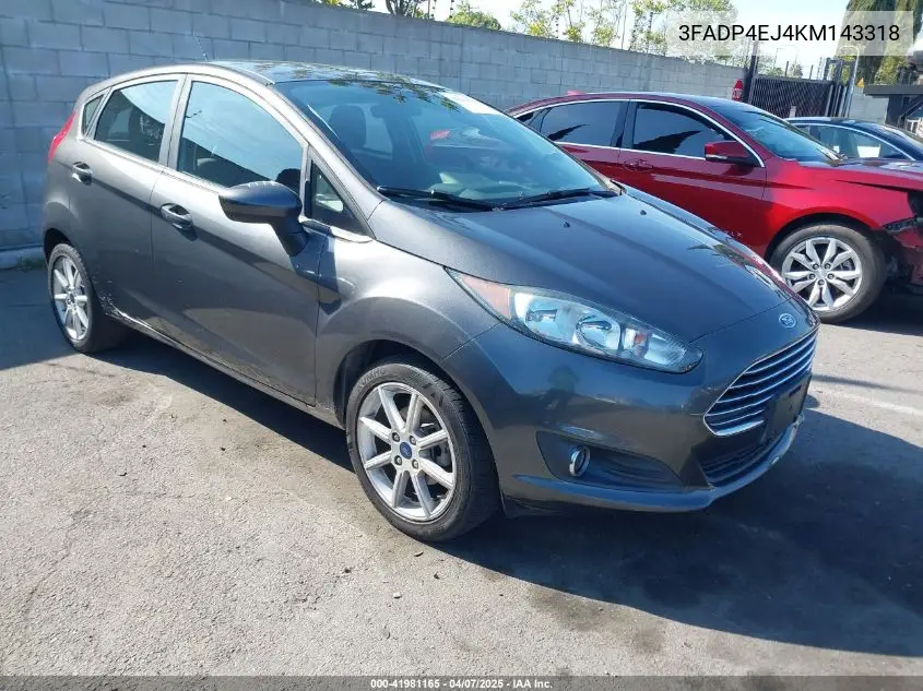 2019 Ford Fiesta Se VIN: 3FADP4EJ4KM143318 Lot: 41981165