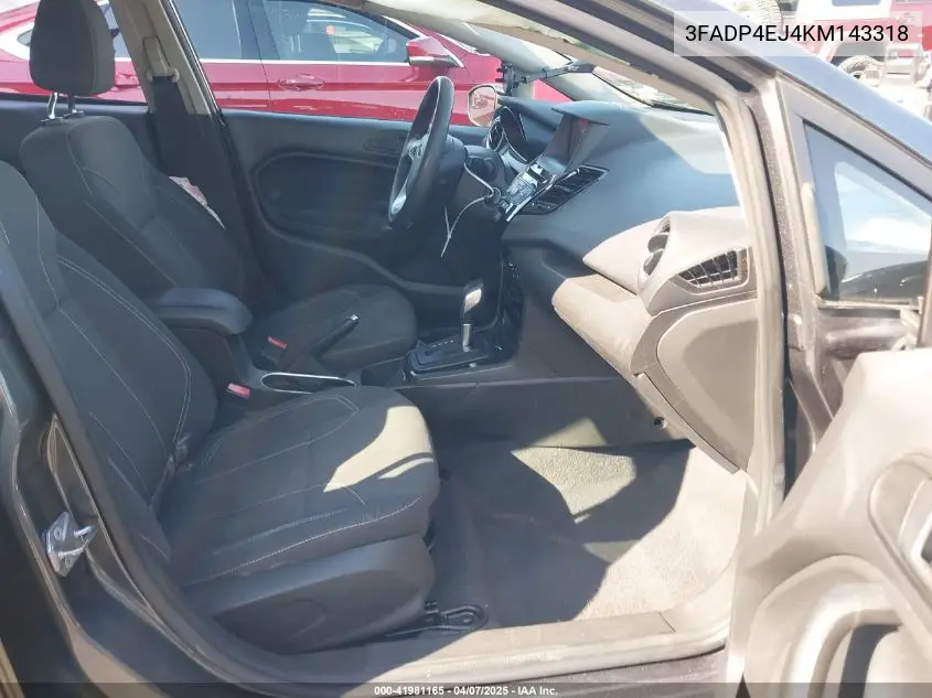 2019 Ford Fiesta Se VIN: 3FADP4EJ4KM143318 Lot: 41981165