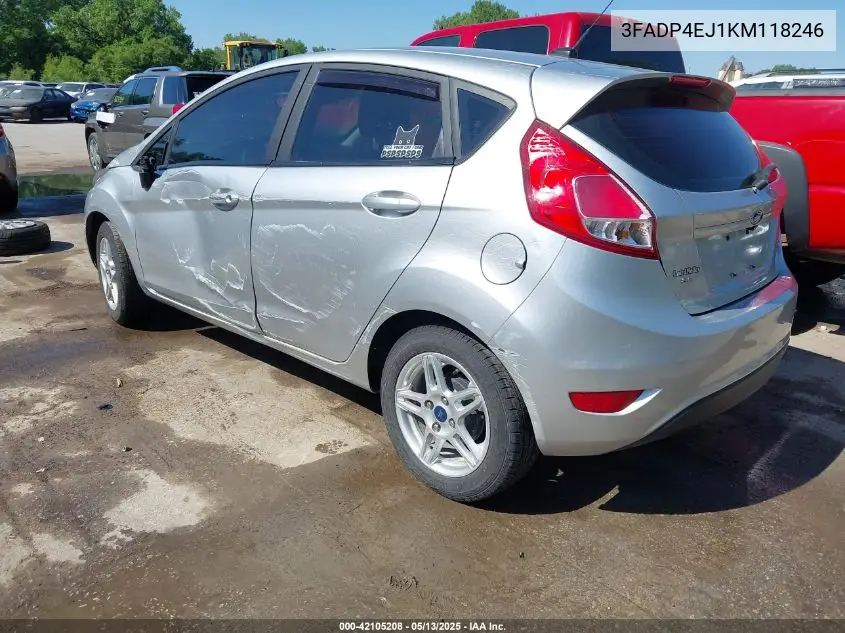 2019 Ford Fiesta Se VIN: 3FADP4EJ1KM118246 Lot: 42105208