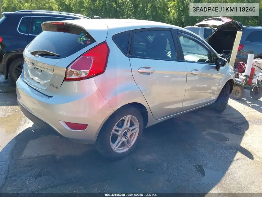 2019 Ford Fiesta Se VIN: 3FADP4EJ1KM118246 Lot: 42105208
