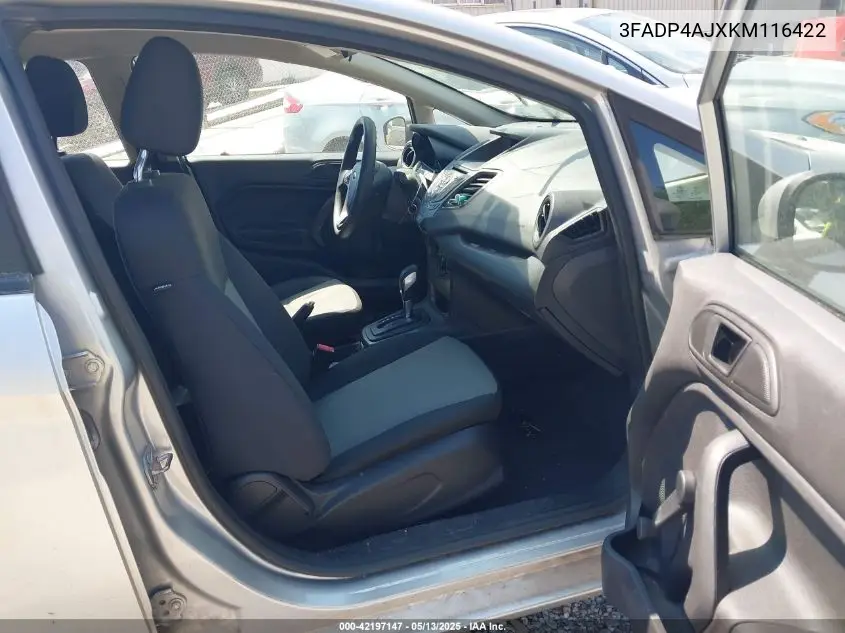 2019 Ford Fiesta S VIN: 3FADP4AJXKM116422 Lot: 42197147