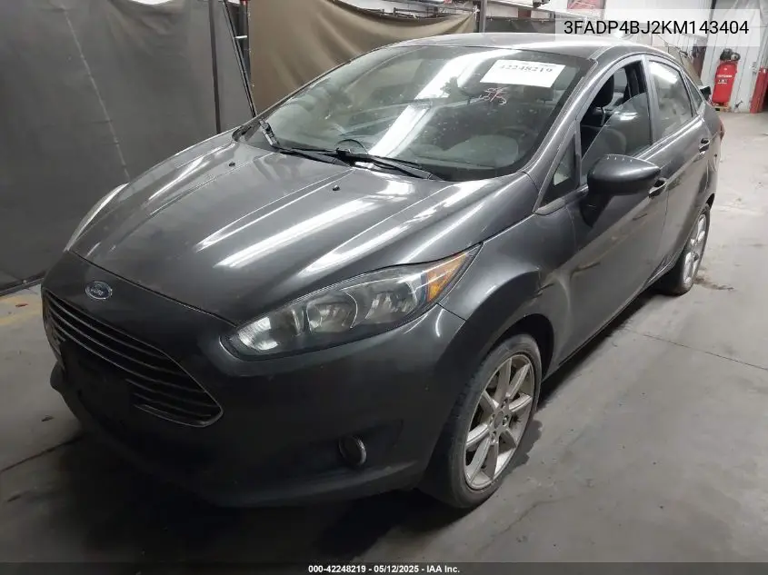 2019 Ford Fiesta Se VIN: 3FADP4BJ2KM143404 Lot: 42248219