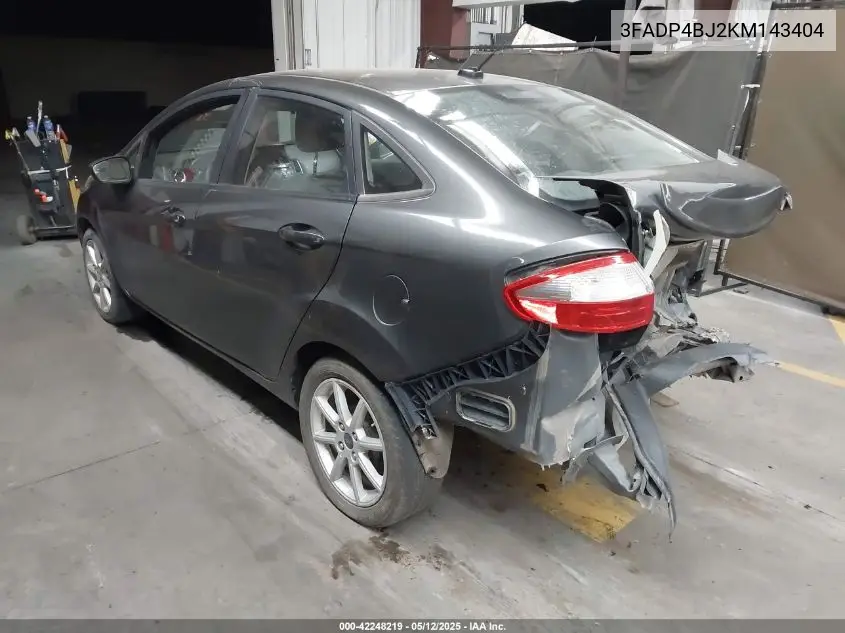 2019 Ford Fiesta Se VIN: 3FADP4BJ2KM143404 Lot: 42248219