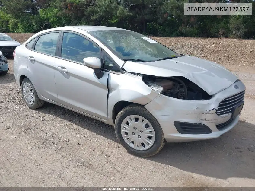 2019 Ford Fiesta S VIN: 3FADP4AJ9KM122597 Lot: 42264438