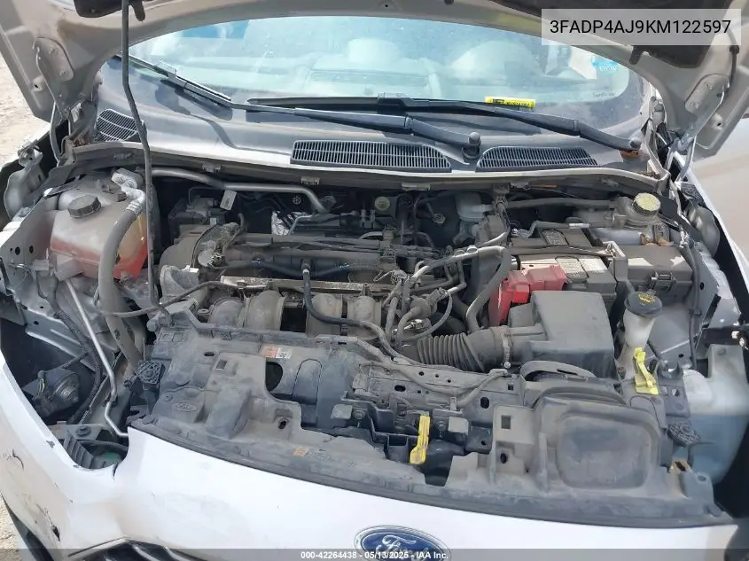 2019 Ford Fiesta S VIN: 3FADP4AJ9KM122597 Lot: 42264438