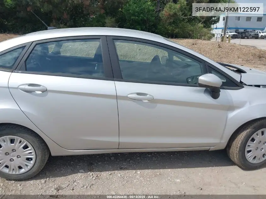 2019 Ford Fiesta S VIN: 3FADP4AJ9KM122597 Lot: 42264438