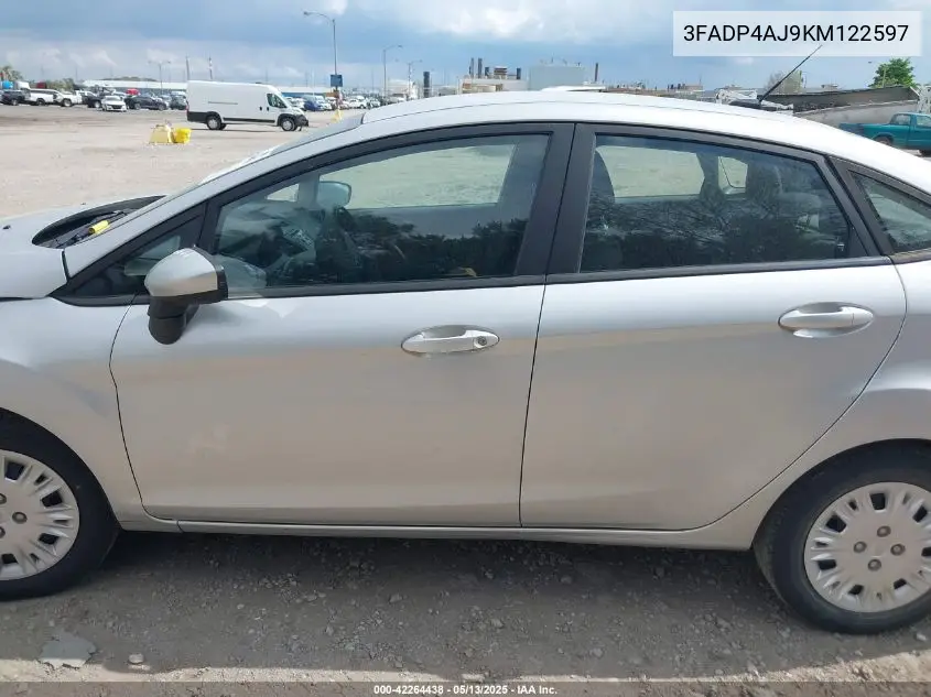 2019 Ford Fiesta S VIN: 3FADP4AJ9KM122597 Lot: 42264438