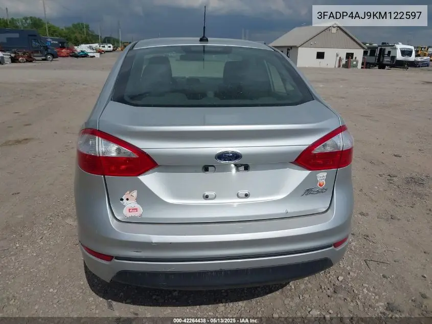 2019 Ford Fiesta S VIN: 3FADP4AJ9KM122597 Lot: 42264438