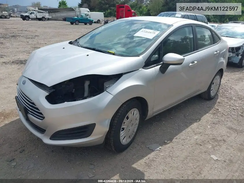 2019 Ford Fiesta S VIN: 3FADP4AJ9KM122597 Lot: 42264438