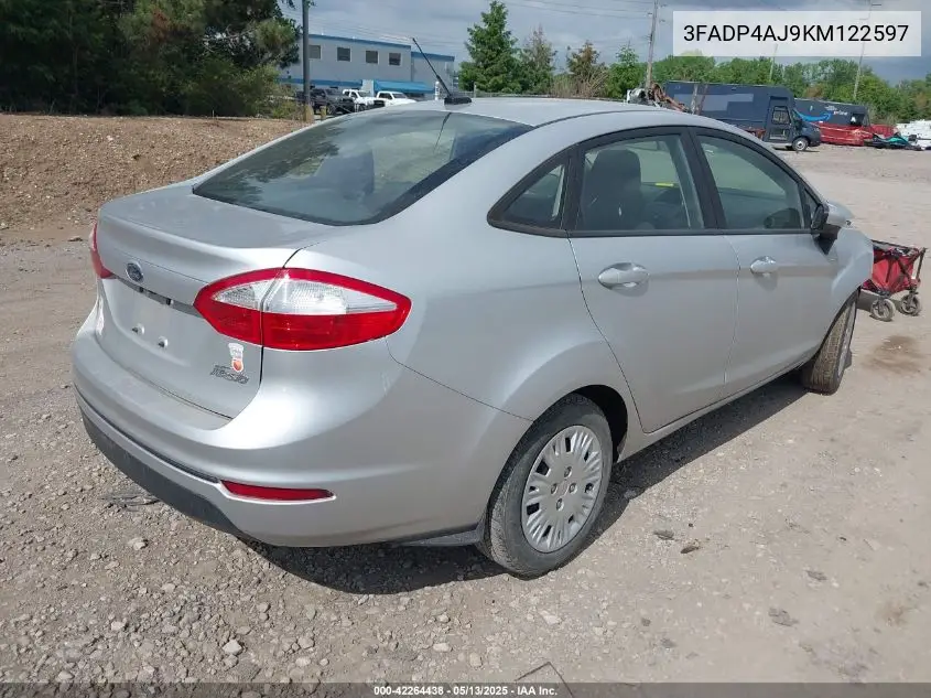2019 Ford Fiesta S VIN: 3FADP4AJ9KM122597 Lot: 42264438