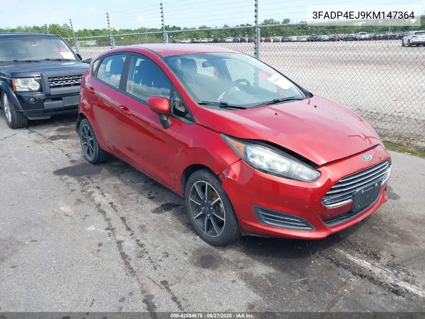 2019 Ford Fiesta Se VIN: 3FADP4EJ9KM147364 Lot: 42584678