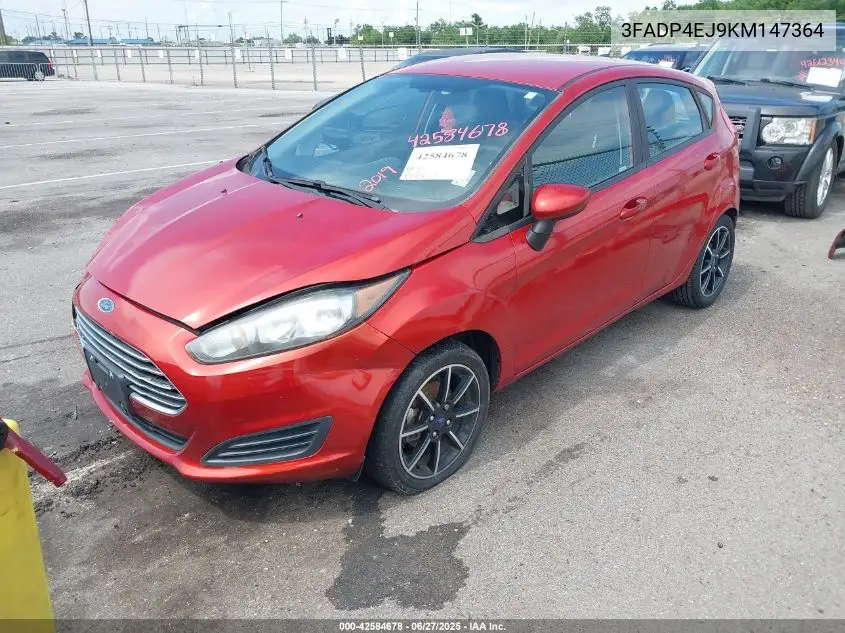 2019 Ford Fiesta Se VIN: 3FADP4EJ9KM147364 Lot: 42584678