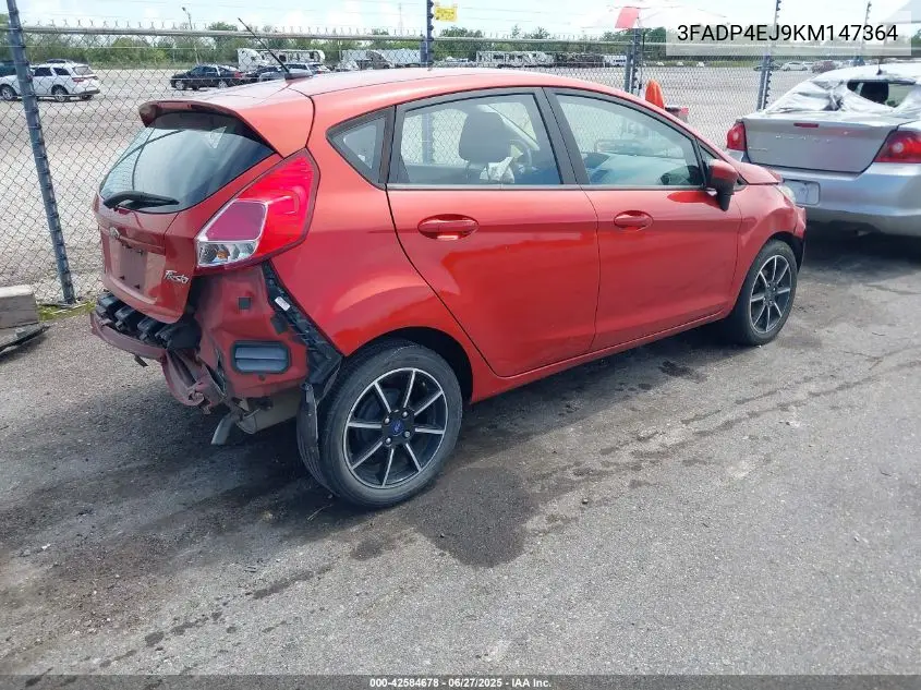 2019 Ford Fiesta Se VIN: 3FADP4EJ9KM147364 Lot: 42584678