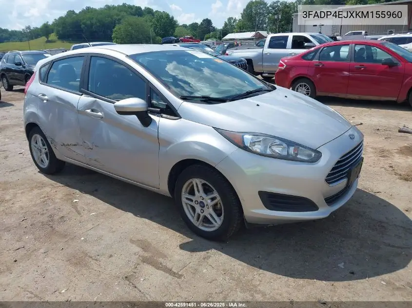 2019 Ford Fiesta Se VIN: 3FADP4EJXKM155960 Lot: 42591451
