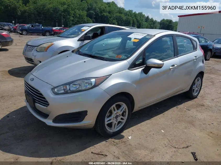 2019 Ford Fiesta Se VIN: 3FADP4EJXKM155960 Lot: 42591451