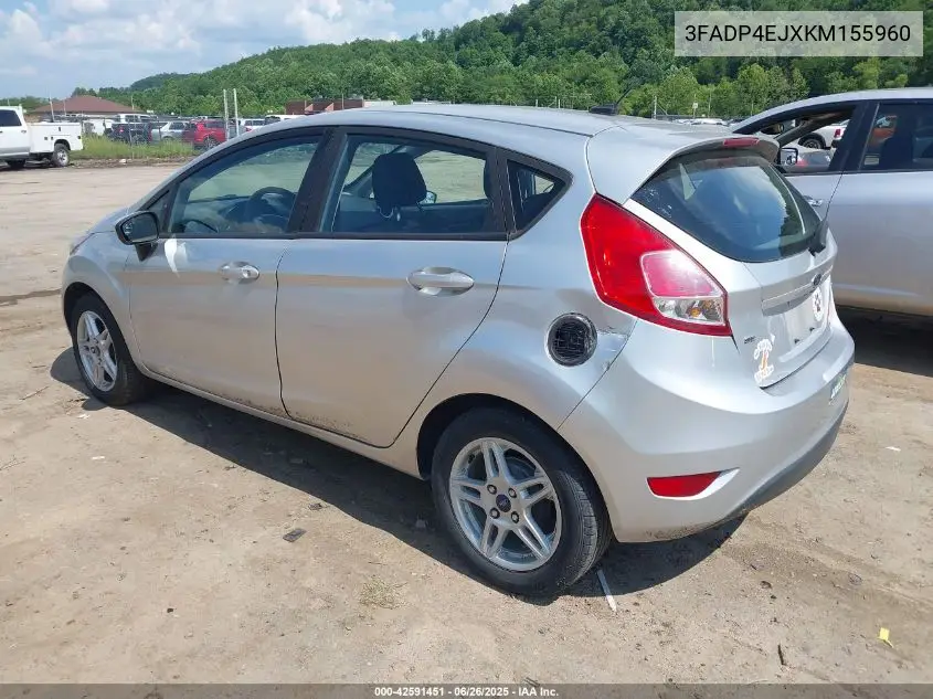 2019 Ford Fiesta Se VIN: 3FADP4EJXKM155960 Lot: 42591451