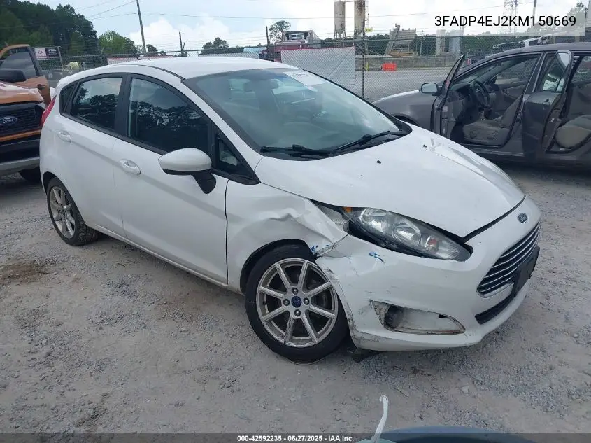 2019 Ford Fiesta Se VIN: 3FADP4EJ2KM150669 Lot: 42592235