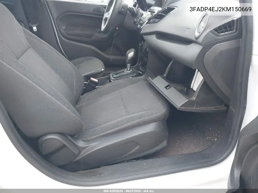 2019 Ford Fiesta Se VIN: 3FADP4EJ2KM150669 Lot: 42592235