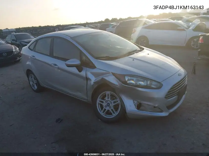 2019 Ford Fiesta Se VIN: 3FADP4BJ1KM163143 Lot: 42606831