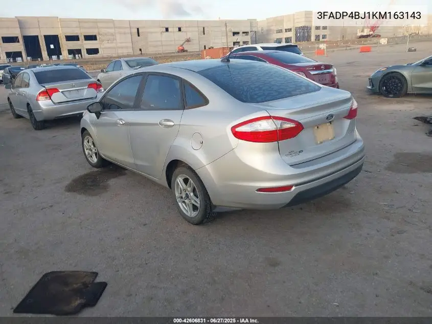 2019 Ford Fiesta Se VIN: 3FADP4BJ1KM163143 Lot: 42606831