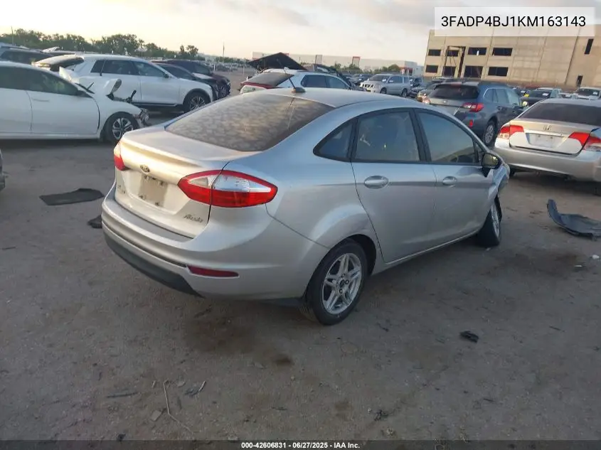 2019 Ford Fiesta Se VIN: 3FADP4BJ1KM163143 Lot: 42606831
