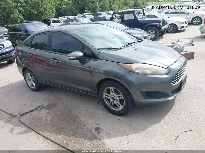 2019 Ford Fiesta Se VIN: 3FADP4BJ6KM101009 Lot: 42610693