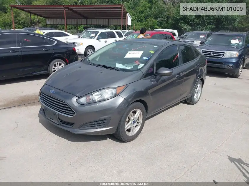 2019 Ford Fiesta Se VIN: 3FADP4BJ6KM101009 Lot: 42610693