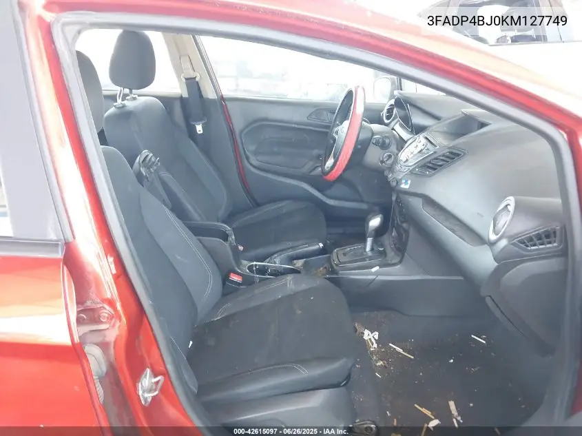 2019 Ford Fiesta Se VIN: 3FADP4BJ0KM127749 Lot: 42615097