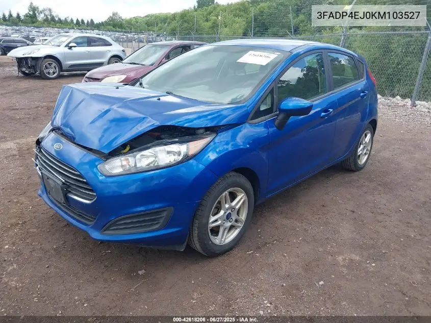 2019 Ford Fiesta Se VIN: 3FADP4EJ0KM103527 Lot: 42618206